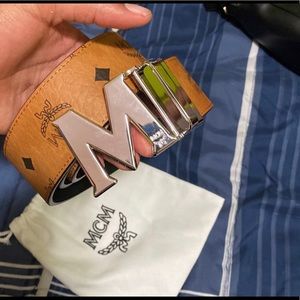 Brand new MCM belt Worn once for a event .